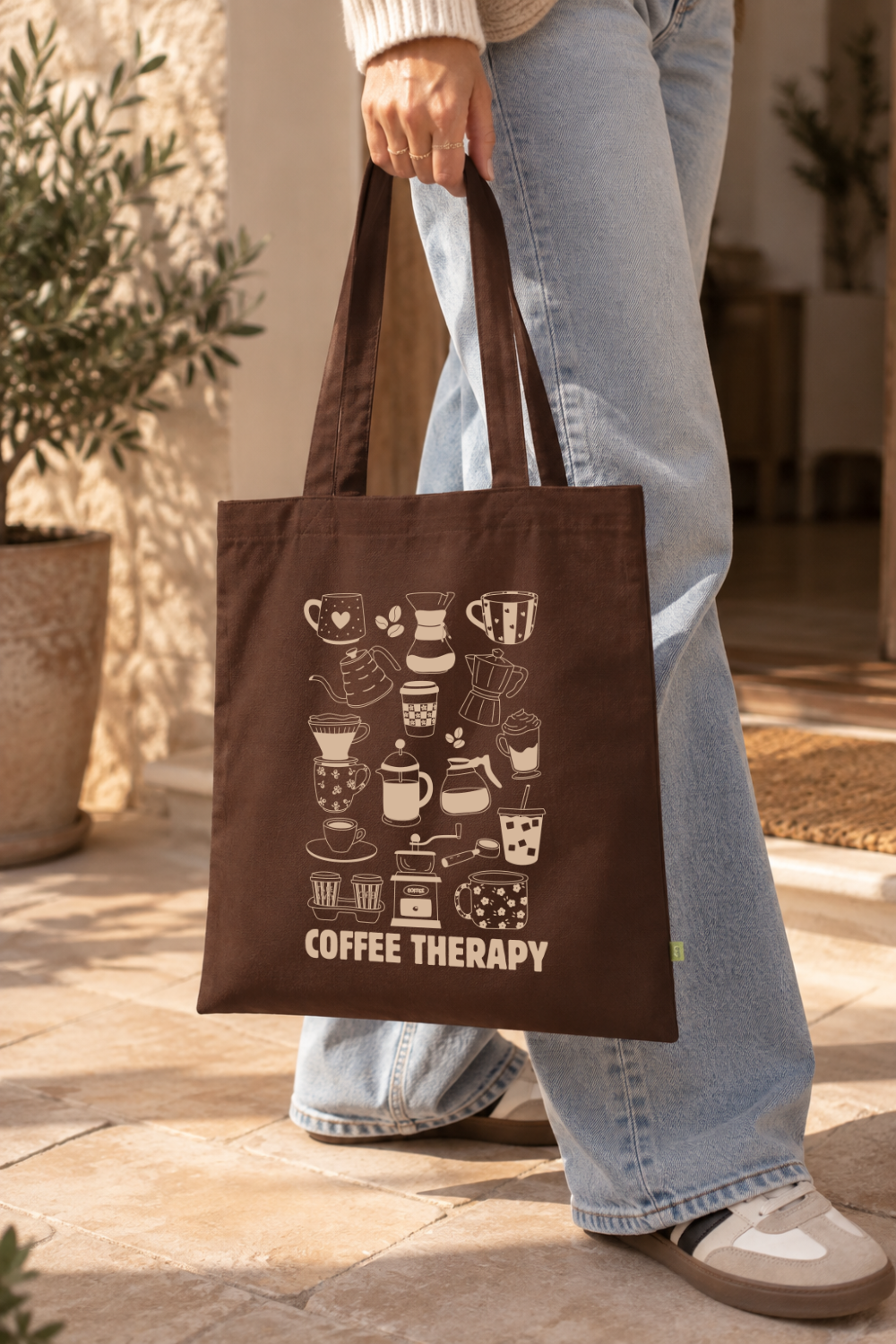 Tote bag Coffee Therapy